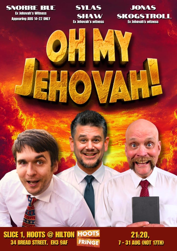 Oh My Jehovah! — Edinburgh Fringe poster